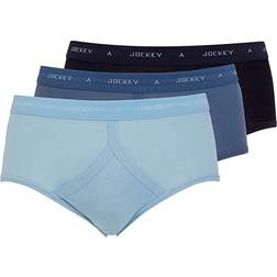 Jockey Classic Y-Front Brief 3-Pack - Navy/Indigo/Azure