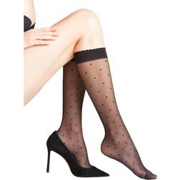 Falke Dot 15 Den Women Knee-high Socks - Black