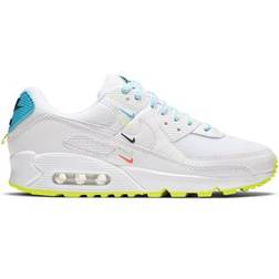 Nike Air Max 90 W - White/Blue Fury/Volt