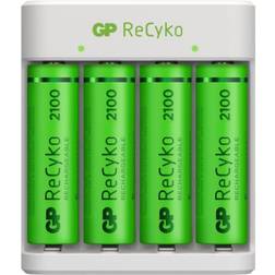 GP Batteries ReCyko Standard Battery Charger E411 2100mAh 4xAA