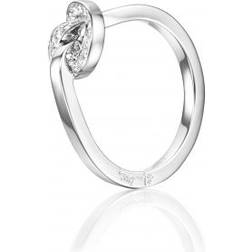 Efva Attling Love Knot & Stars Ring - White Gold/Diamonds