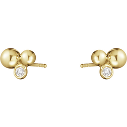 Georg Jensen Moonlight Grapes Earrings - Gold/Diamonds