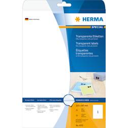 Herma Transparent Film Labels A4