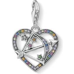 Thomas Sabo Cupid's Arrow Charm Pendant - Silver/Multicolor