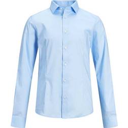 Jack & Jones Boy's Curved Hem Shirt - Blue/Cashmere Blue (12151620)