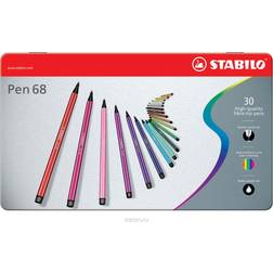Stabilo Pen 68 Brush in Metal Box 30-pcs