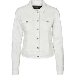 Vero Moda Short Denim Jacket - White/Bright White