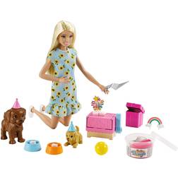 Barbie Doll & Puppy Party Playset with Puppies GXV75