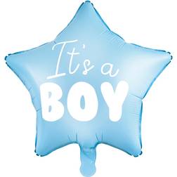 PartyDeco Foil Ballons It's a Boy Light Blue