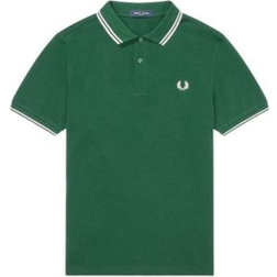 Fred Perry Twin Tipped Polo Shirt - Ivy/Snow White