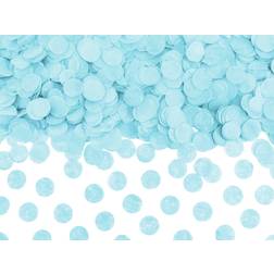 PartyDeco Confetti Circles Light Sky Blue