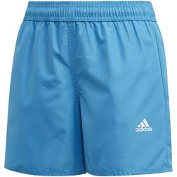 Adidas Boy's Classic Badge of Sport Swim Shorts - Shock Cyan (FL8714)