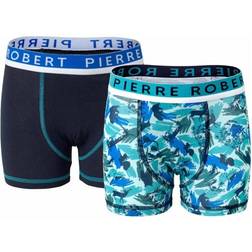 Pierre Robert Kid's Boxer for Boys 2-pack - Blue/Turquoise (601-648-992)