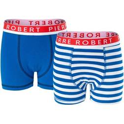 Pierre Robert Kid's Boxer for Boys 2-pack - Blue Striped (601-648-992)