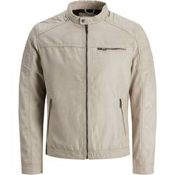 Jack & Jones Faux Suede Jacket - Beige/String