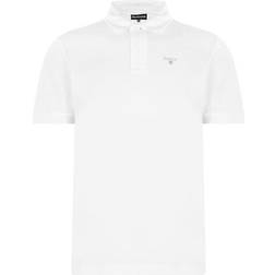 Barbour Tartan Pique Polo Shirt - White/Dress