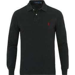 Polo Ralph Lauren Mesh Long Sleeve Polo T-Shirt - Black