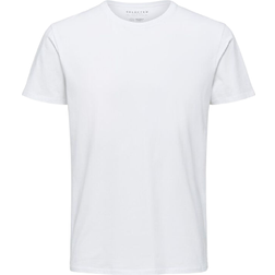 Selected New Pima T-shirt - White/Bright White