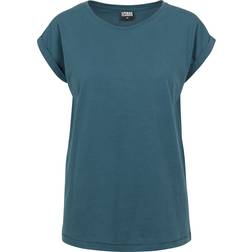 Urban Classics Ladies Extended Shoulder Tee - Teal