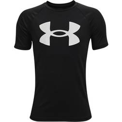 Under Armour Boy's Tech Big Logo T-Shirt - Black/White