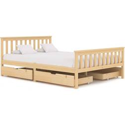 vidaXL Bed Frame with 4 Drawers 82cm Bettrahmen 140x200cm