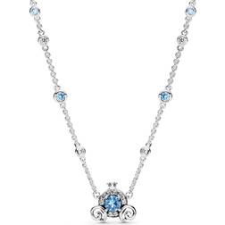 Pandora Disney Pumpkin Coach Collier Necklace - Silver/Blue