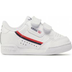 Adidas Infant Continental 80 - Cloud White/Cloud White/Scarlet