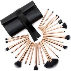 RIO Lush Rose Gold Makeup Brush Set 24-pack