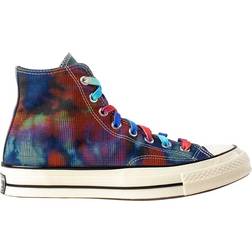 Converse Tie Dye Plaid Chuck 70 High Top M - Black/Multi/Egret