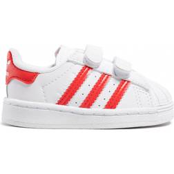 Adidas Infant Superstar - Cloud White/Vivid Red/Cloud White