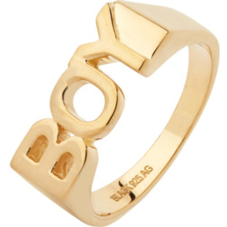 Maria Black Boy Ring - Gold