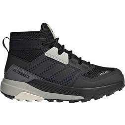 Adidas Kid's Terrex Trailmaker Mid RAIN.RDY - Core Black/Core Black/Aluminium