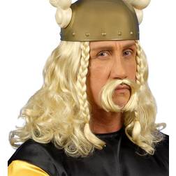 Widmann Gaulois Wig and Moustache Set Blonde