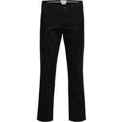 Selected Slim Fit Flex Chinos - Black/Black