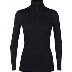 Icebreaker Merino 200 Oasis Long Sleeve Half Zip Thermal Top Women - Black