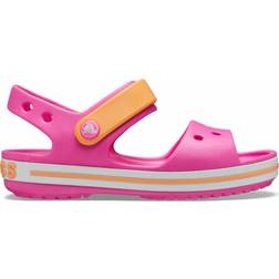 Crocs Kid's Crocband Sandal - Electric Pink/Cantaloupe