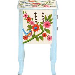 vidaXL Solid Mango Wood Bedside Table 11.8x15.7"