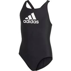 Adidas Girl's Badge of Sport Swimsuit - Black/White (GN5892)