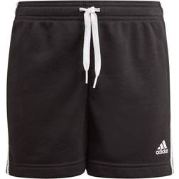 Adidas Girl's Essentials 3-Stripes Shorts - Black/White (GN4057)