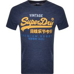 Superdry Vintage Logo Tri T-shirt - Navy Marl/Dark Grey