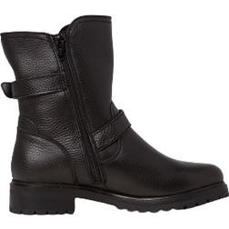 Tamaris Leather Bootie - Black