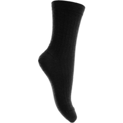 mp Denmark Ankle Wool Socks - Black (718-08)