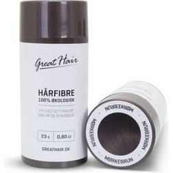 Great Hair Hårfibre Mørkebrun 23g