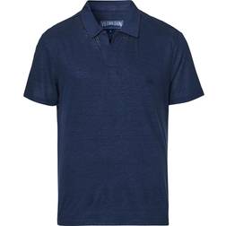 Vilebrequin Linen Jersey Polo Shirt - Navy/Blue