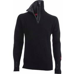 Ulvang Rav Sweater w/zip Unisex - Black/Charcoal Melange