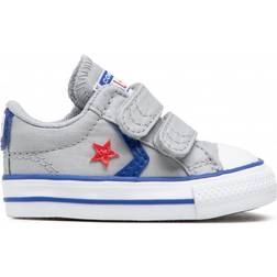 Converse Infant Star Player 2V OX - Wolf Grey/Blue/Enamel Red