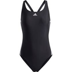 Adidas Women's SH3.RO Classic 3-Stripes Swimsuit - Black/White