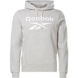 Reebok Identity Big Logo Hoodie Men - Medium Grey Heather/White