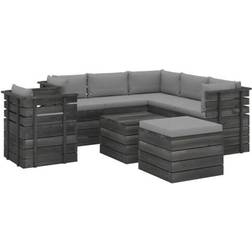 vidaXL 3062032 Loungesett, 1 Bord inkl. 1 Stolar & 5 Soffor