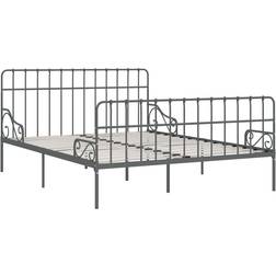 vidaXL Bed Frame with Slatted Base 95cm Sängram